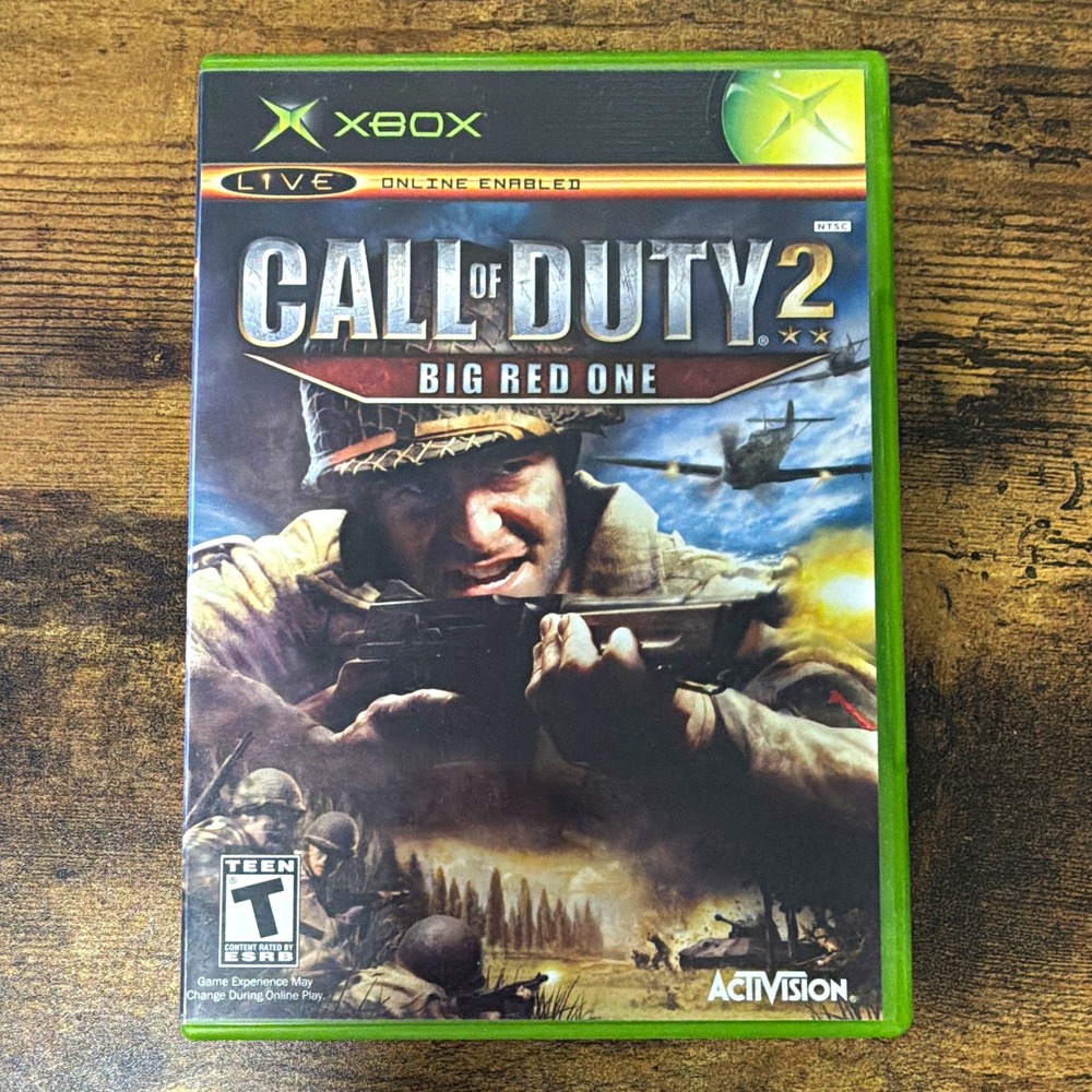 Activision Call of Duty 2 Big Red One CIB w/Manual Xbox NTSC T Shooter
